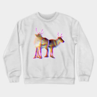 Glitchy reindeers Crewneck Sweatshirt